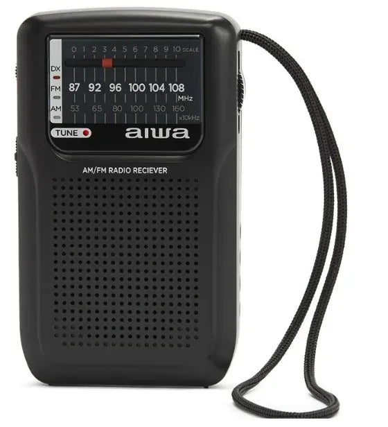 AIWA RS-20 Lommeradio med AM/FM, FM DX og hodetelefoner