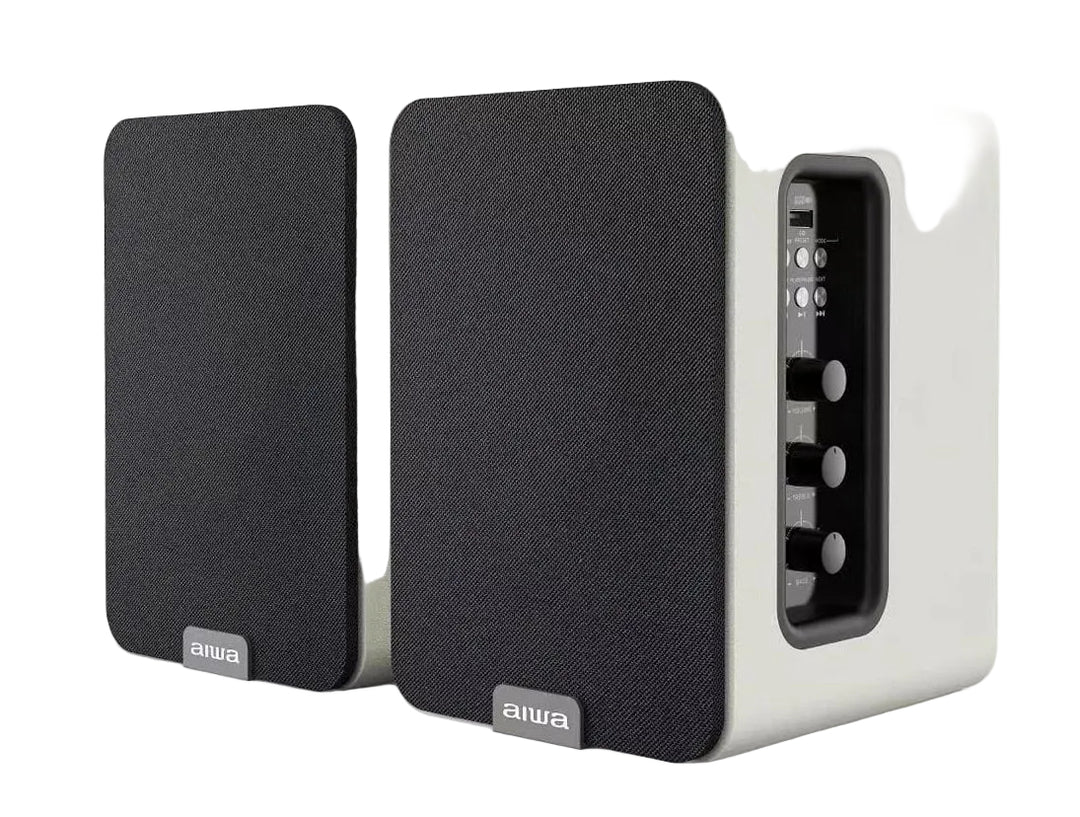 AIWA SPA-200 Aktive Bluetooth-høyttalere, hvit
