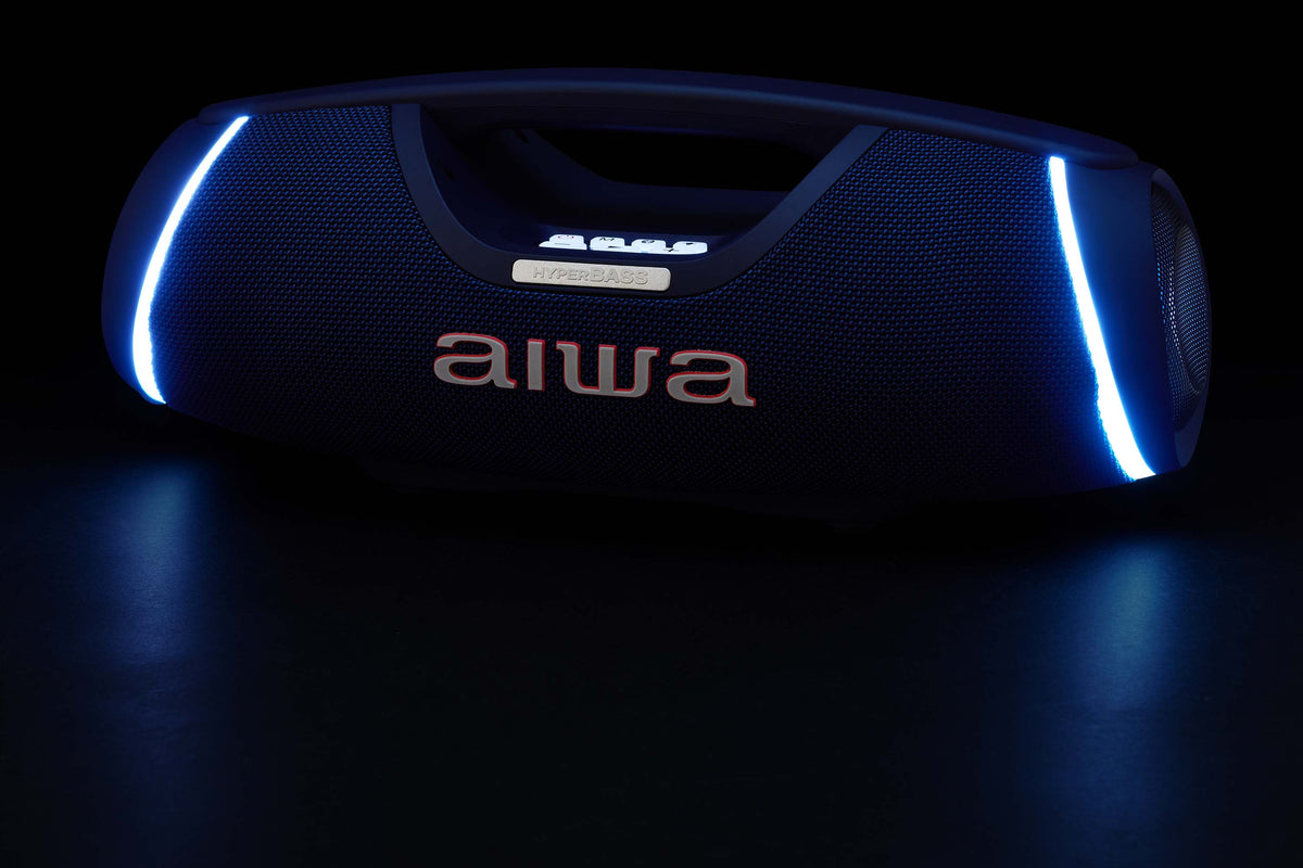 Aiwa SPB-680BL bærbar Bluetooth-høyttaler, blå