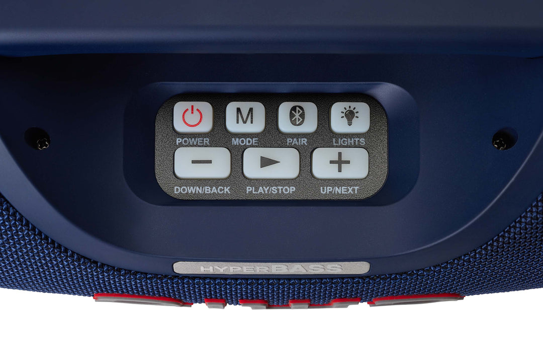 Aiwa SPB-680BL bærbar Bluetooth-høyttaler, blå
