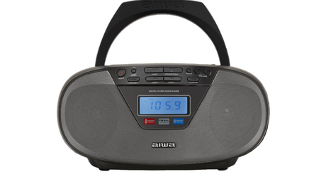 AIWA CDT-200 Boombox – CD, Bluetooth, USB & FM-radio, sort