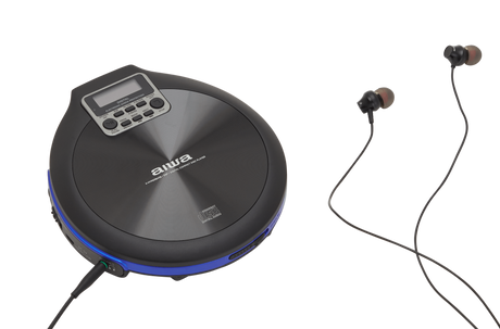 AIWA PCP-850 bærbar CD-spiller – MP3 og Anti-Shock, blå