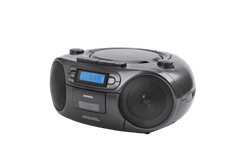 AIWA RC-250 Boombox – CD, kassett, Bluetooth og FM, svart