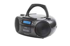 AIWA RC-250 Boombox – CD, kassett, Bluetooth og FM, svart