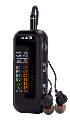 Aiwa RM-10BK bærbar radio, Svart