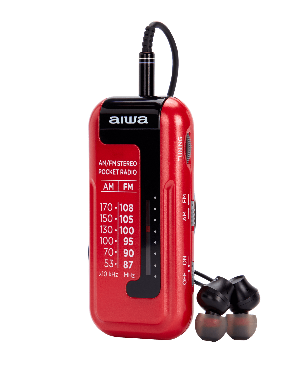 Aiwa RM-10RD bærbar radio, Rød