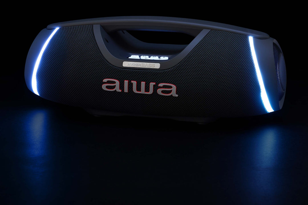 AIWA SPB-680 – 20W bærbar Bluetooth Party-høyttaler med RGB-lys, grå