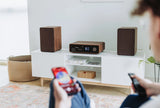 Pure Classic Stereo Hi-Fi System – DAB+, CD, Bluetooth, 100W, Valnøtt