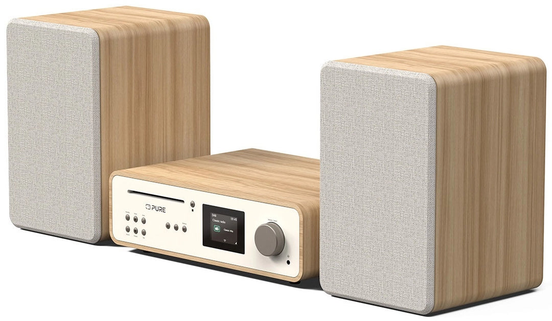 Pure Classic Stereo Hi-Fi System – DAB+, CD, Bluetooth, 100W, Eik