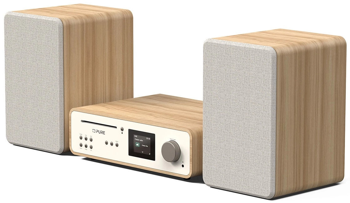 Pure Classic Stereo Hi-Fi System – DAB+, CD, Bluetooth, 100W, Eik