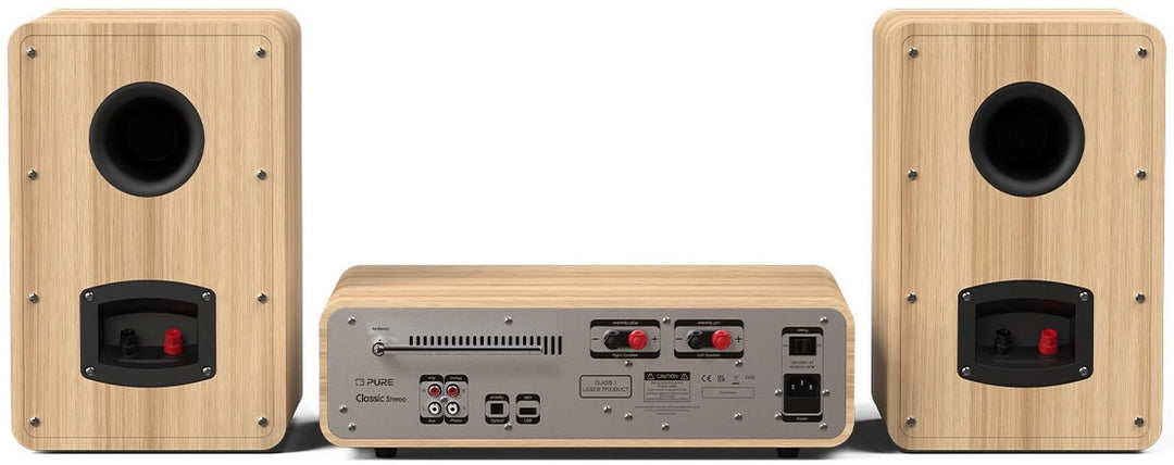 Pure Classic Stereo Hi-Fi System – DAB+, CD, Bluetooth, 100W, Eik