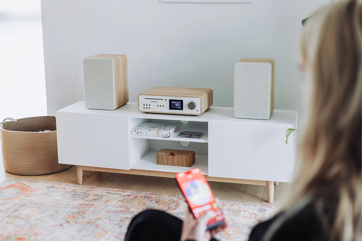 Pure Classic Stereo Hi-Fi System – DAB+, CD, Bluetooth, 100W, Eik