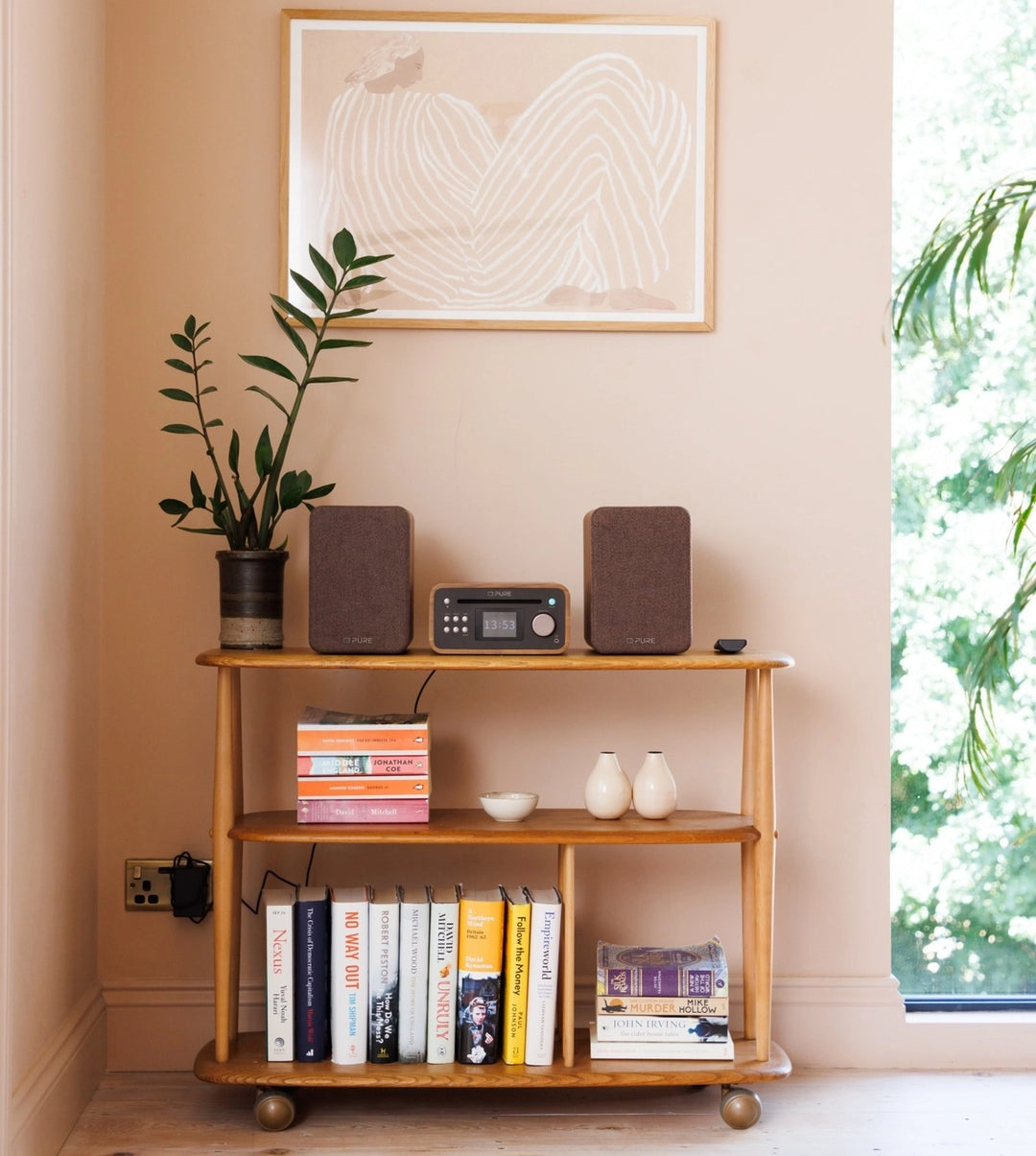 Pure Classic Stereo Mini Hi-Fi System – DAB+, CD, Bluetooth, 40W, Valnøtt