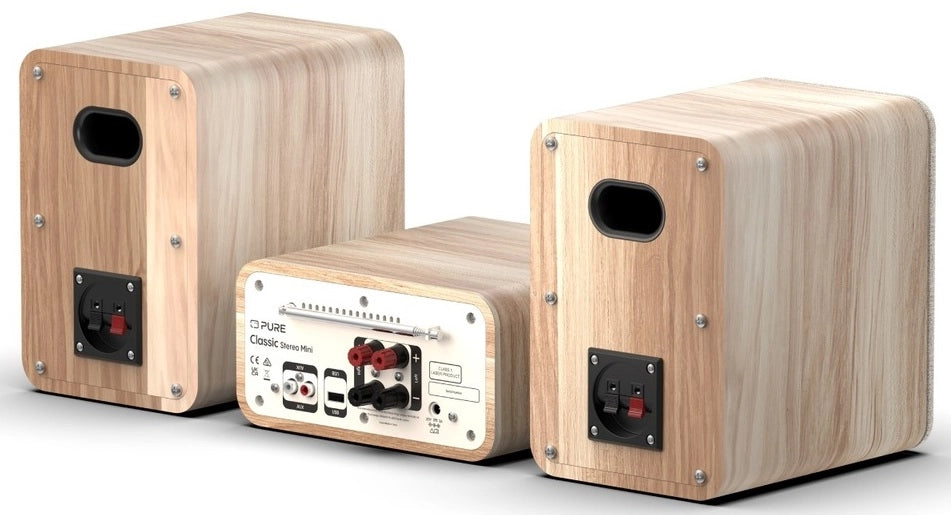 Pure Classic Stereo Mini Hi-Fi System – DAB+, CD, Bluetooth, 40W, Eik