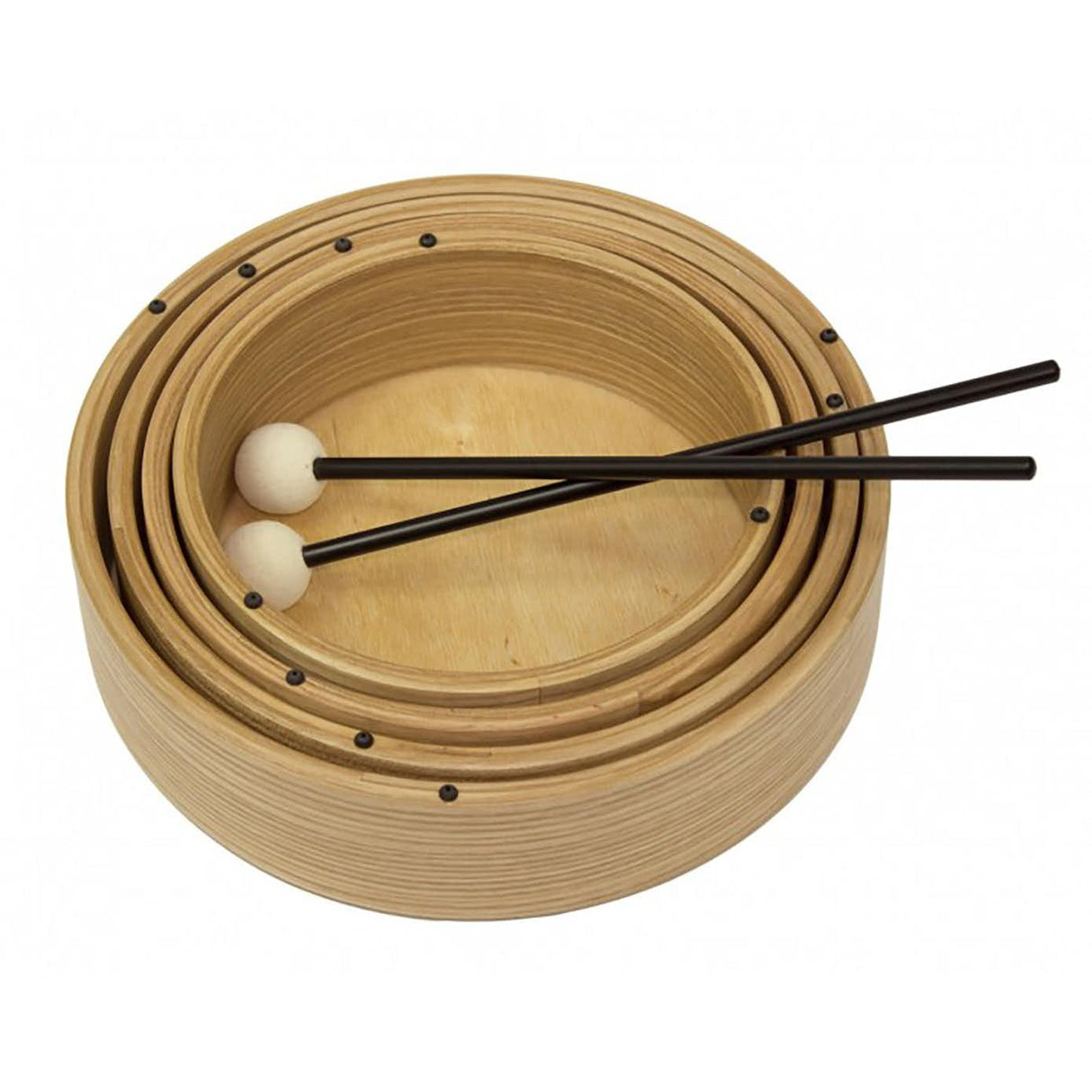 Tretrommesett for barn (flerfarget)