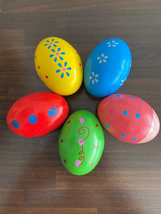 Rytmeegg - Egg shaker - 5 stk pakke