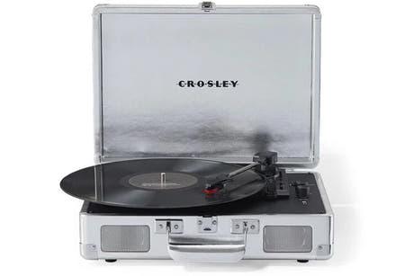 Crosley Cruiser Plus platespiller toveis Bluetooth (svart)