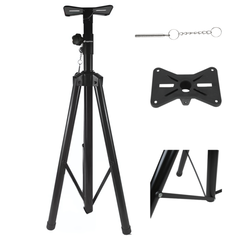 Høyttalerstativ Tripod Sort med Sikkerhetspinne