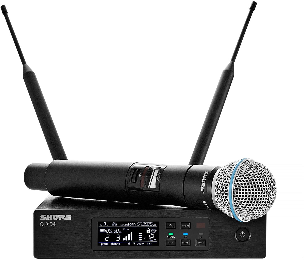 Shure QLXD24E/B58 K51 håndholdt mikrofonsystem Beta58