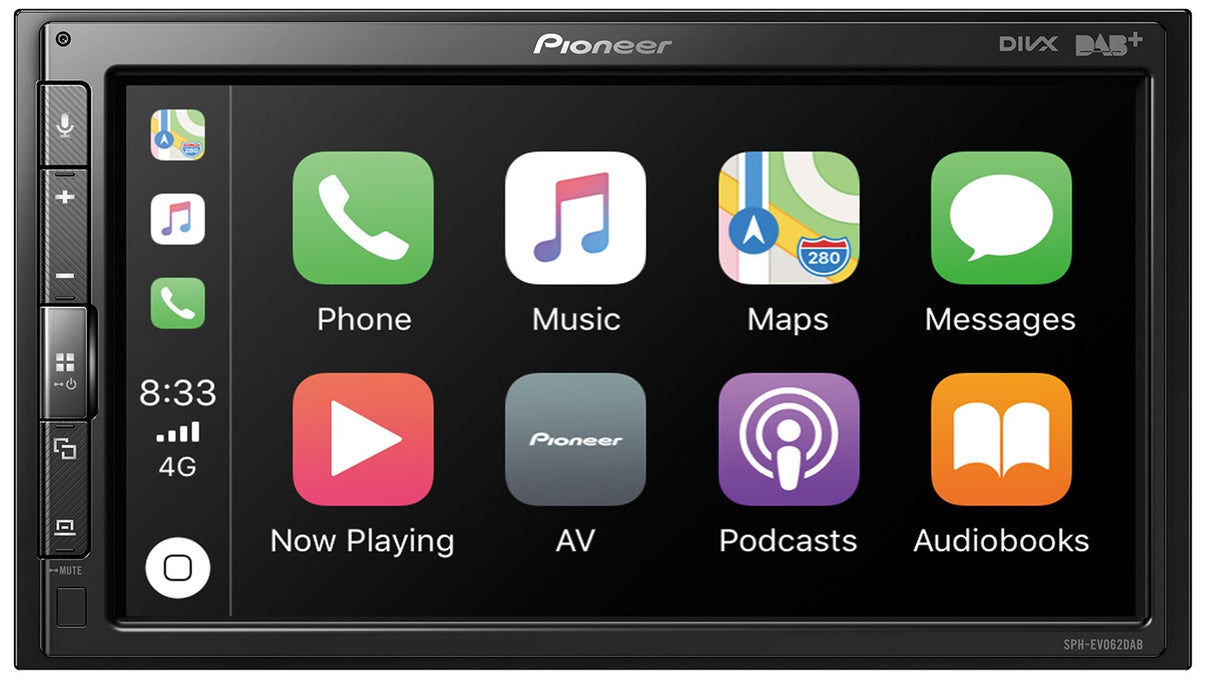 Pioneer SPH-EVO62DAB-Uni 1-DIN bilstereo med Apple CarPlay , DAB og Bluetooth