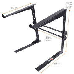 Laptopstativ med monteringsbrakett – justerbart til 12–17", Sort