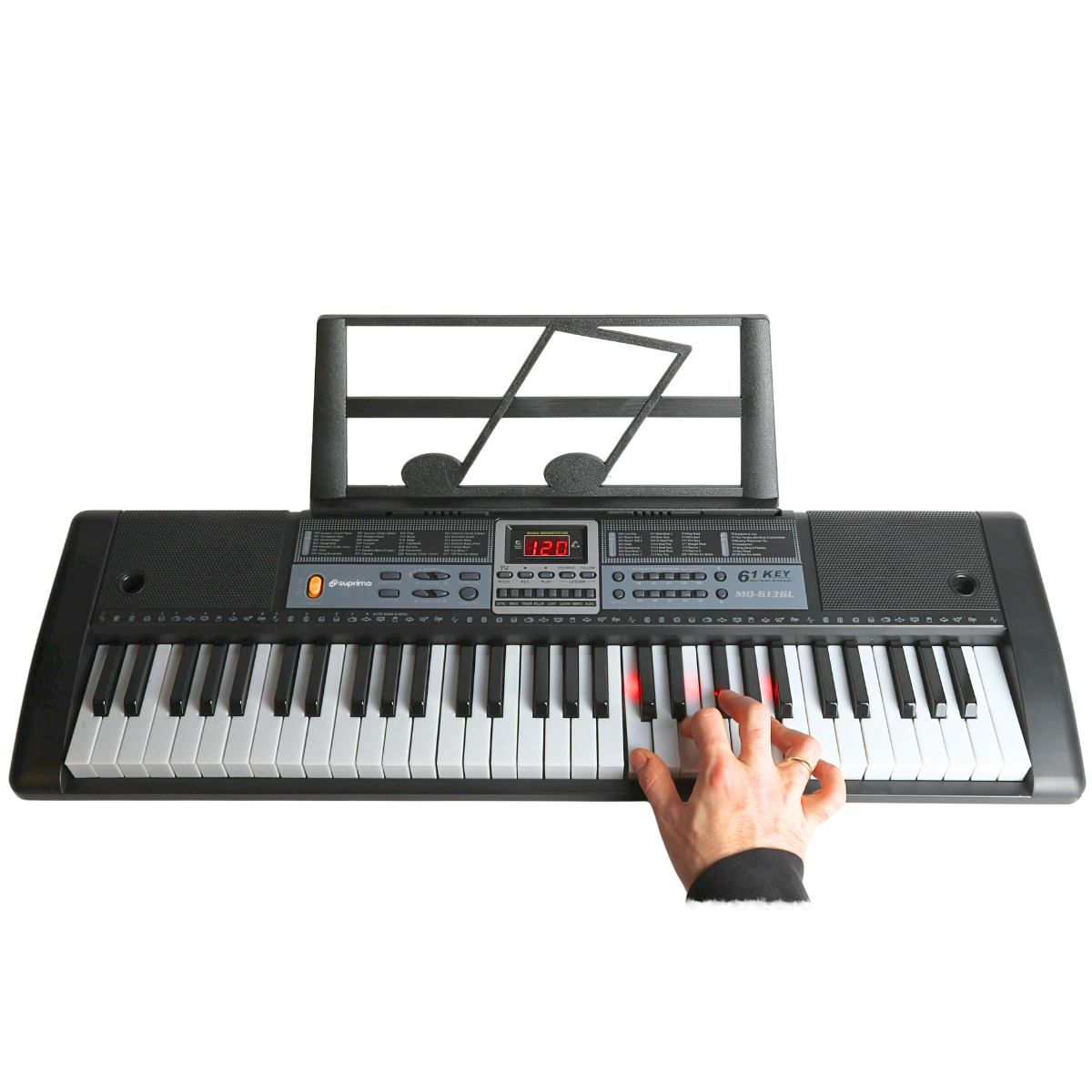 SUPRIMO 6136L keyboard med mikrofon