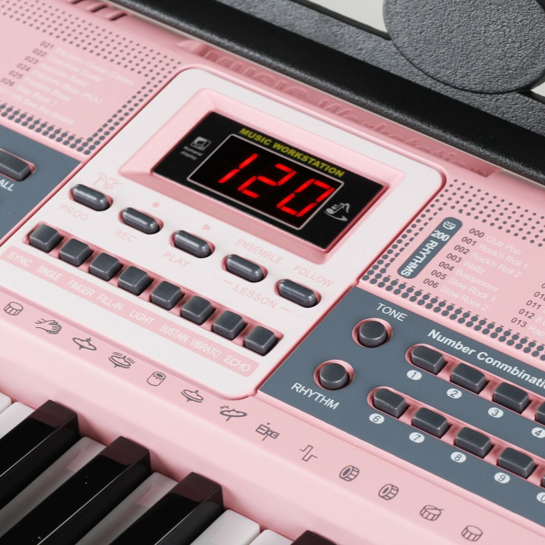Suprimo Keyboard til Børn med mikrofoner – Pink