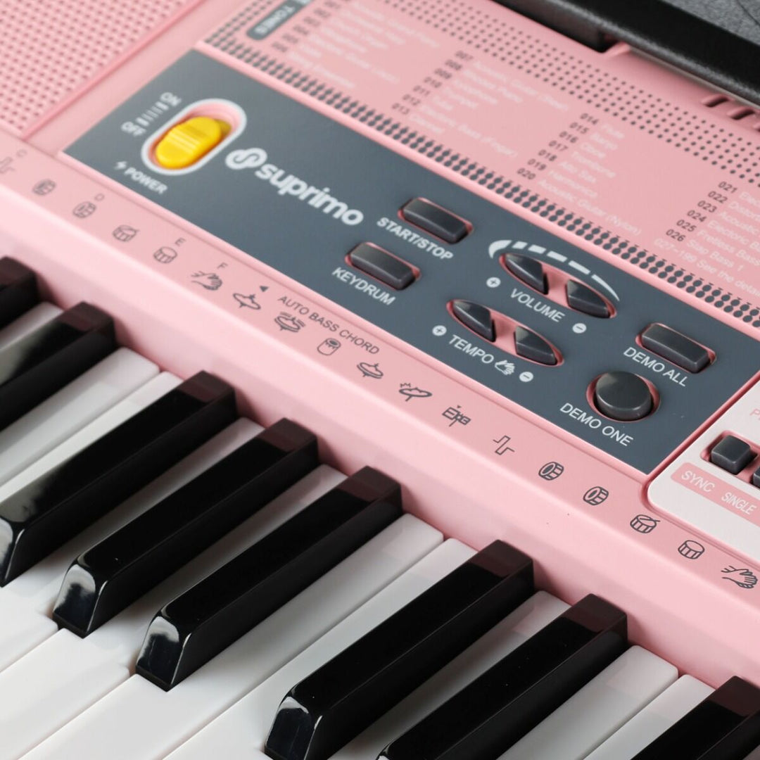 Suprimo Keyboard til Børn med mikrofoner – Pink