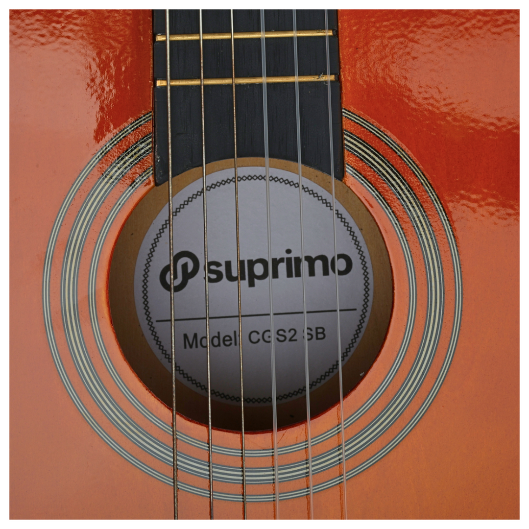 SUPRIMO CGS2 SB klassisk gitarsett 4/4, sunburst