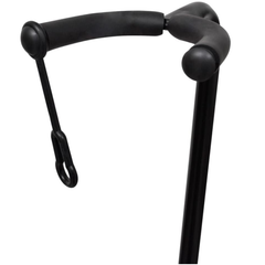 Sammenleggbart gitarstativ 62-74 cm med Sikkerhetsrem