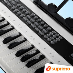 SUPRIMO KEY61 KD Keyboard 61 tangenter med mikrofoner, hvit