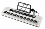 SUPRIMO KEY61 KD Keyboard 61 tangenter med mikrofoner, hvit
