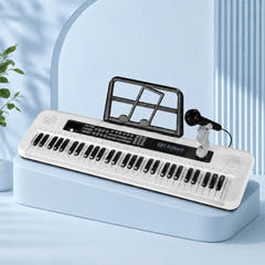 SUPRIMO KEY61 KD Keyboard 61 tangenter med mikrofoner, hvit