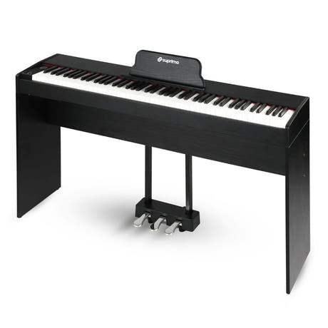 Suprimo SDP88 BK Digital Piano 88 med vektede tangenter, Sort