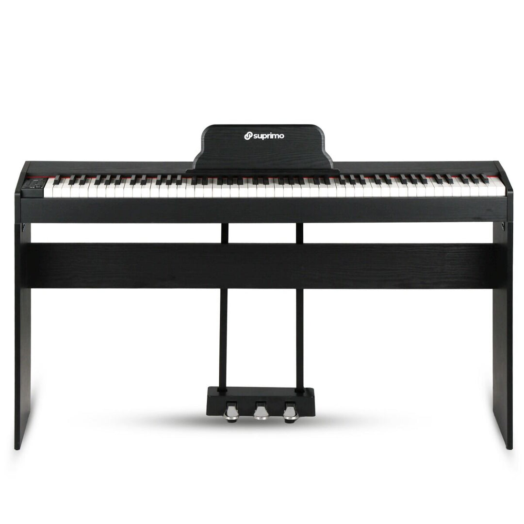 Suprimo SDP88 BK Digital Piano 88 med vektede tangenter, Sort