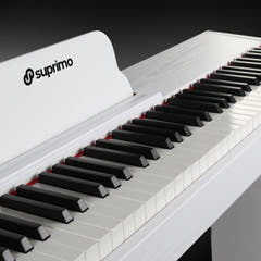 Suprimo SDP88 WH Digital Piano 88 med vektede Tangenter, Hvit
