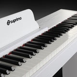Suprimo SDP88 WH Digital Piano 88 med vektede Tangenter, Hvit
