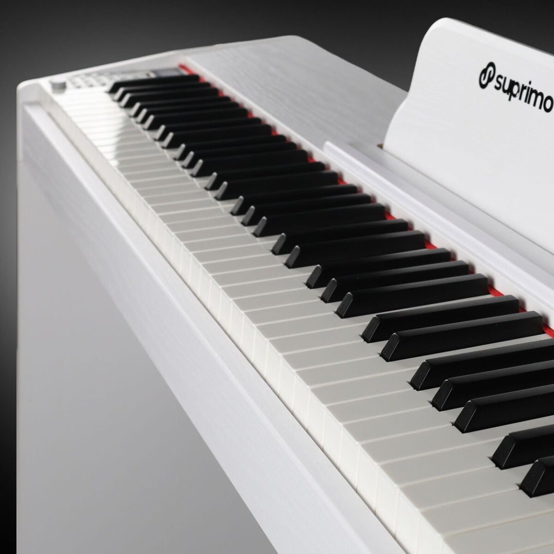 Suprimo SDP88 WH Digital Piano 88 med vektede Tangenter, Hvit