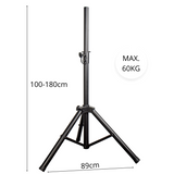 Højttalerstativ 180 cm (60 kg)