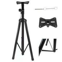 Høyttalerstativ Tripod Sort med Sikkerhetspinne
