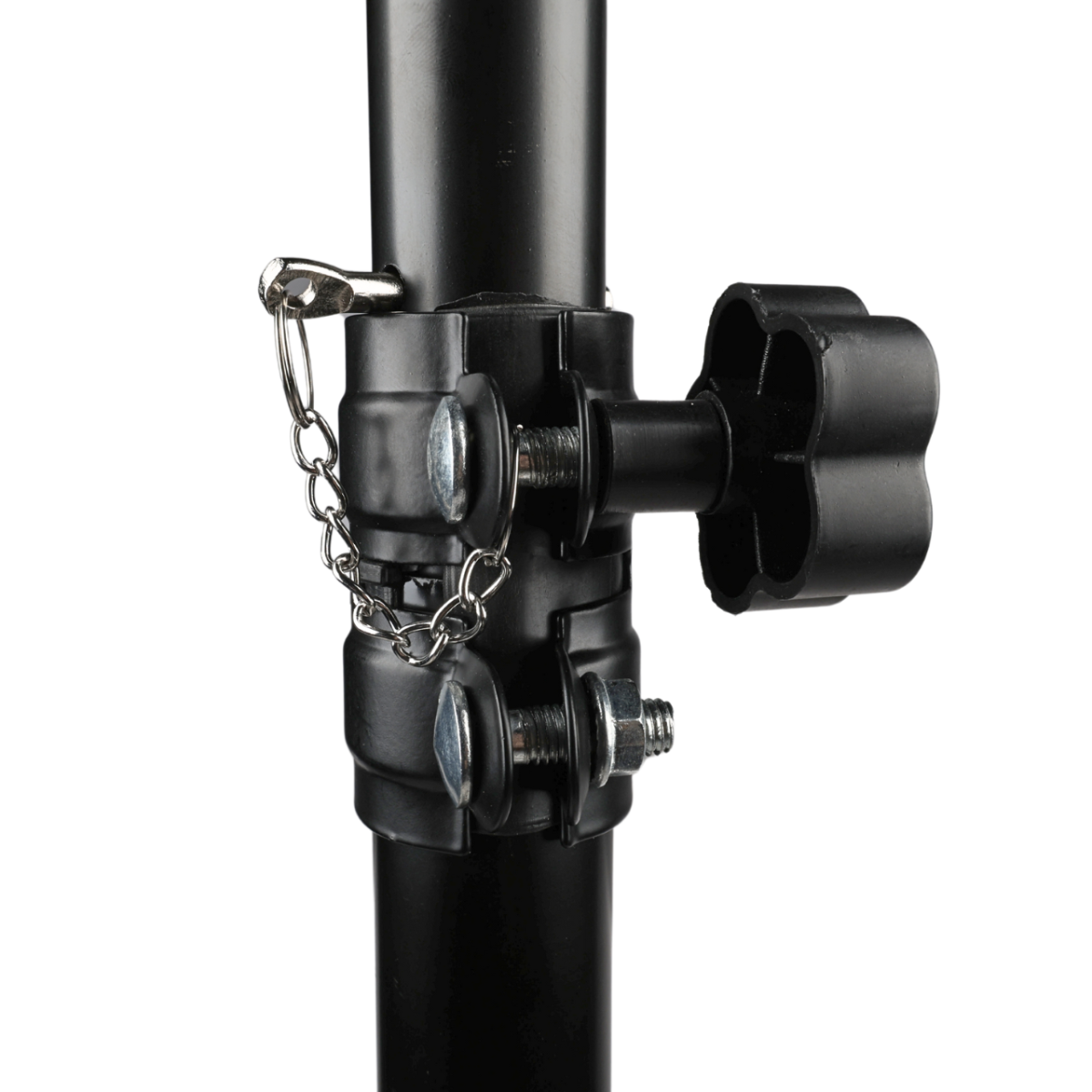 Højttalerstativ Tripod Sort med Sikkerhedspind