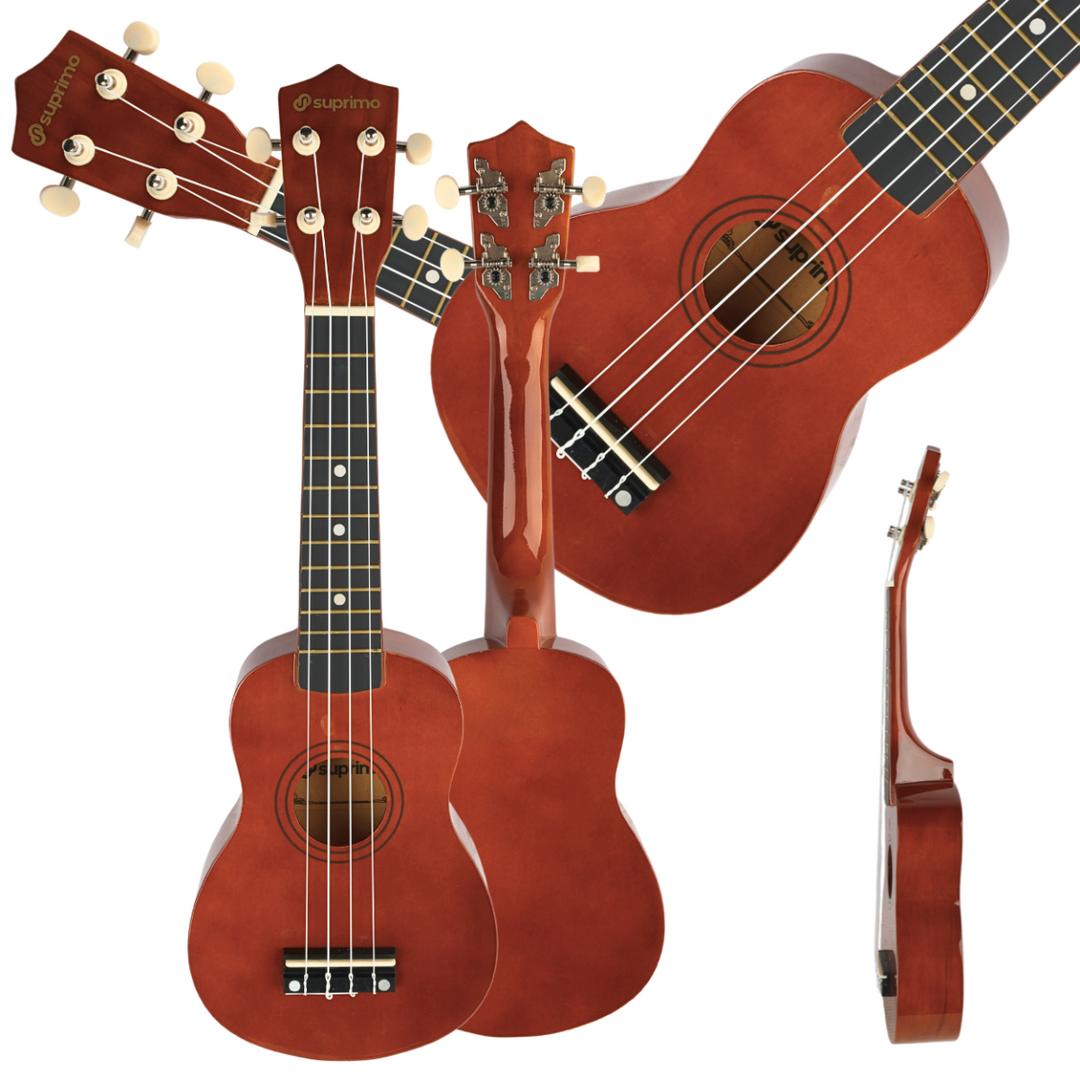 Sopran ukulele, mørkt træ