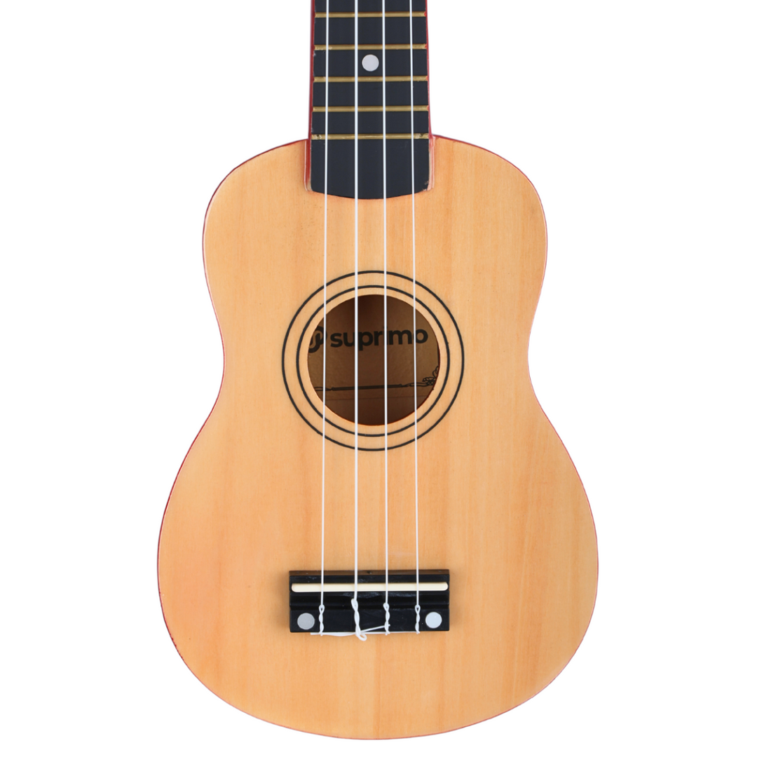 Sopranukulele; naturlig tre