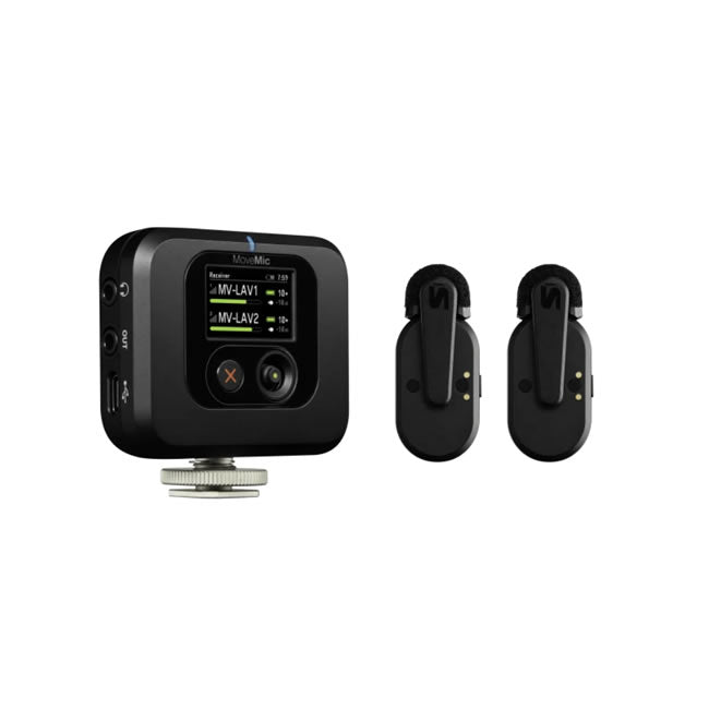 Shure MoveMic To Bluetooth kamerasett (2 mikrofoner)
