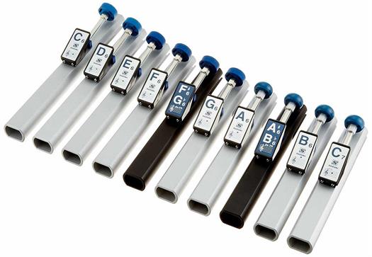 Suzuki Tonechime / håndklokker med 10 staver og veske - HB-100