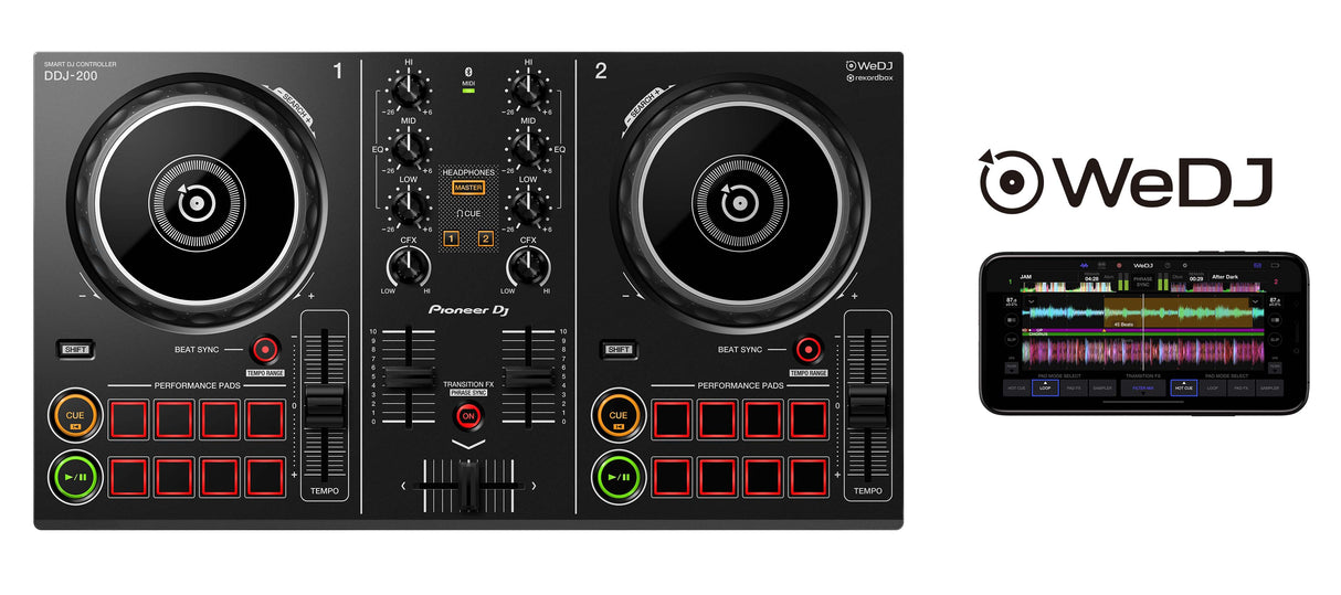 Pioneer DJ DDJ-200 DJ Kontroller 