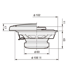 Pioneer TS-G1020F 2-veis bilhøyttalere (10 cm, 4")