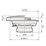 Pioneer TS-G1020F 2-veis bilhøyttalere (10 cm, 4")