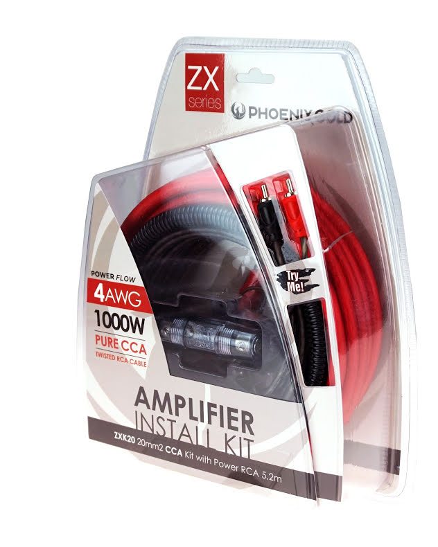 Phoenix Gold 2-kanals bilforsterkerkabelsett (20 mm2)