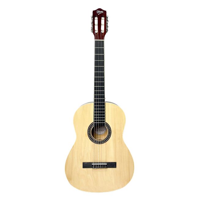 V-Tone CG TWO NT Klassisk Gitarer 4/4 startsett i natur med veske og tilbehør